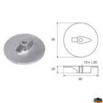 Accessori carburante e vano motore  Anodo per motori Yamaha-Mariner articolo Polipodio YA042