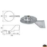 Accessori carburante e vano motore  Anodo per motori Yamaha-Mariner articolo Polipodio YA037