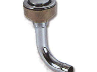 Accessori carburante e vano motore  Sfiato carburante in ottone cromato a filo modello curvo  90° diametro 16 mm SX