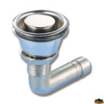 Accessori carburante e vano motore  Sfiati carburante in acciaio inox a filo modello curvo A 16 mm