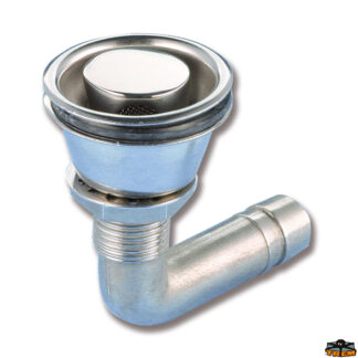 Accessori carburante e vano motore  Sfiati carburante in acciaio inox a filo modello curvo A 16 mm