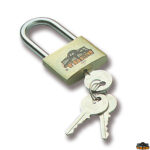 Supporti motore e prolunghe accellerazione  Lucchetto in ottone con arco inox 30x20 mm