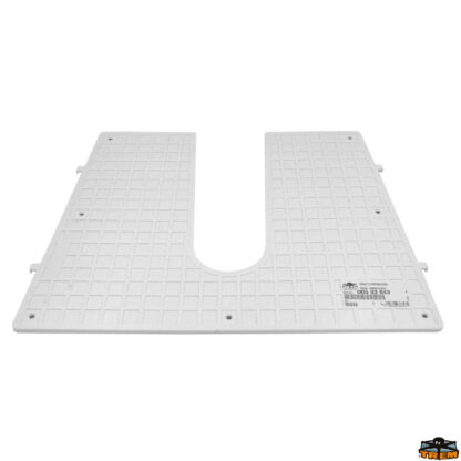 Supporti motore e prolunghe accellerazione  Piastra proteggi poppa plastica zigrinata colore biancodimensioni mm 450x360