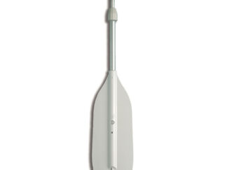 Mezzi marinai remi raffi  Pagaie con pala in abs bianco e gancio d’accosto in nylon terminale lunghezza 80-114 cm
