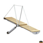 Scale passerelle plancette gruette rollbar  Passerella telescopica elettrica 12V con pianale in carabottino lunghezza aperta 210 cm