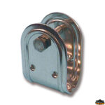 Scale passerelle plancette gruette rollbar  Particolare a U per scalette in acciaio inox per tubo diametro 25 mm