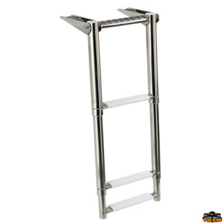 Scale passerelle plancette gruette rollbar  Scaletta telescopica da plancetta con maniglia di presa 3 gradini