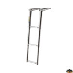 Scale passerelle plancette gruette rollbar  Scaletta telescopica da plancetta 3 gradini colore bianco