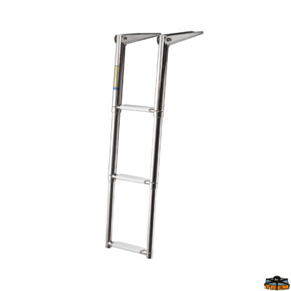 Scale passerelle plancette gruette rollbar  Scaletta telescopica da plancetta 2 gradini colore bianco