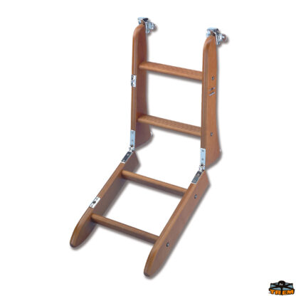 Scale passerelle plancette gruette rollbar  Scaletta in legno di mogano 6 gradini