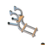 Scale passerelle plancette gruette rollbar  Scaletta pieghevole per specchio di poppa 3 gradini