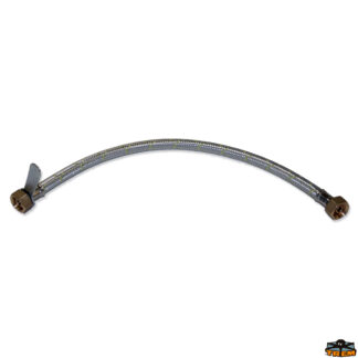 Cucina e stoviglie  Manichetta flex da 50 cm con tubo di gomma rivestito da treccia metallica