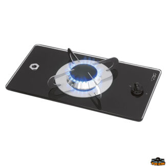 Cucina e stoviglie Piano cottura a gas vetro in cristallo da incasso 1 fuoco modello PV1350