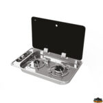 Cucina e stoviglie  Piano cottura a incasso con coperchio in vetro fume modello FC1345