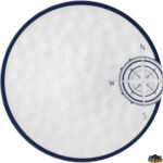 Cucina e stoviglie Blue Sand Piatto piano in melamina Blue Sand