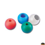 Accessori vela  Serie 4 palline colorate per distinguere le cime a bordo foro diametro 5,5 mm diametro esterno 30 mm