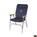 Tavoli e poltroncine  Sedia pieghevole in alluminio anodizzato A 83 cm B 57 cm