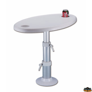 Tavoli e poltroncine  Tavolo con base tritelescopica dimensioni 70x50 cm altezza 32-52-72 cm
