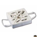 Cuscini  Cuscino salvagente bianco con stampa nodi 100N