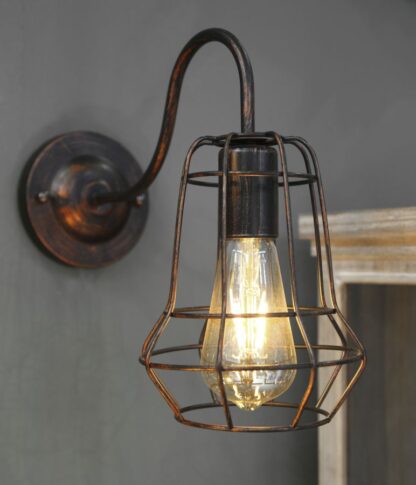LAMPADA DA MURO INDUSTRY -B- CM 33X15X27,5 - immagine 6