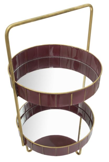 S/TASCHE DOUBLE GLAM BORDEAUX CM 36,5X34,5X56,5