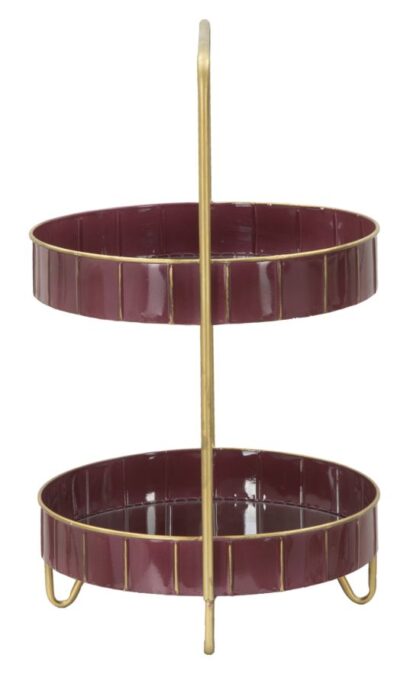 S/TASCHE DOUBLE GLAM BORDEAUX CM 36,5X34,5X56,5 - immagine 2