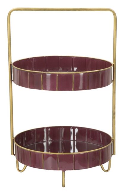 S/TASCHE DOUBLE GLAM BORDEAUX CM 36,5X34,5X56,5 - immagine 3