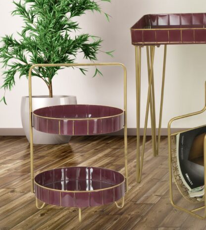S/TASCHE DOUBLE GLAM BORDEAUX CM 36,5X34,5X56,5 - immagine 8