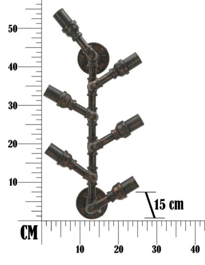 P/BOTTIGLIE DA MURO MANHATTAN 6 POSTI CM 27X15x55 - immagine 11