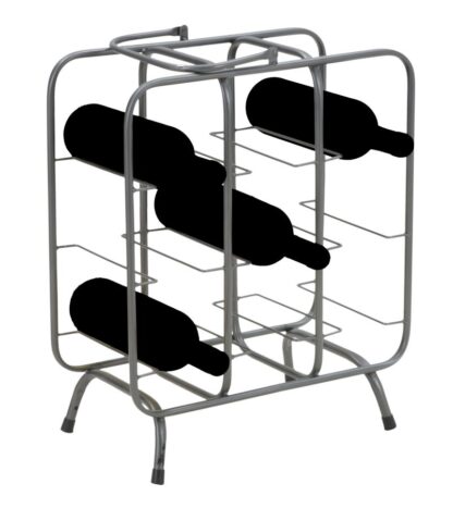 P/BOTTIGLIE RACK QUADRATO (9 POSTI) CM 40X23X47,5 - immagine 8