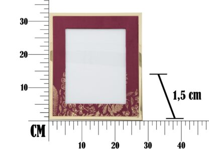 CORNICE GLAM BORDEAUX CM 28X1,5X33,5(MISURA INTERNA CM 20X25) - immagine 6