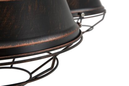 LAMPADARIO BRONKS 4 LUCI CM  80x80x40 (catena cm 80) - immagine 5