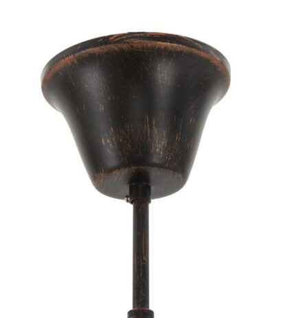 LAMPADARIO BRONKS 4 LUCI CM  80x80x40 (catena cm 80) - immagine 6