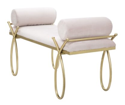 PANCA RIBBON ROSA CM 112,5X49X53 - immagine 2