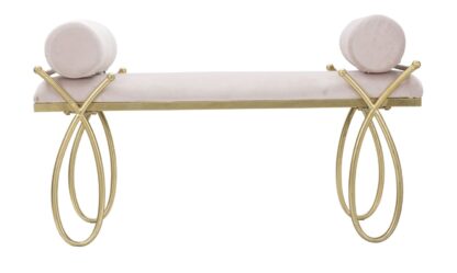 PANCA RIBBON ROSA CM 112,5X49X53 - immagine 3