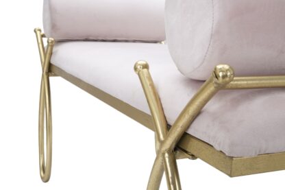 PANCA RIBBON ROSA CM 112,5X49X53 - immagine 6