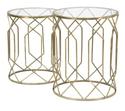 TAVOLINETTI TUNISI COPPIA CM Ø 42X53-38X47 - immagine 7