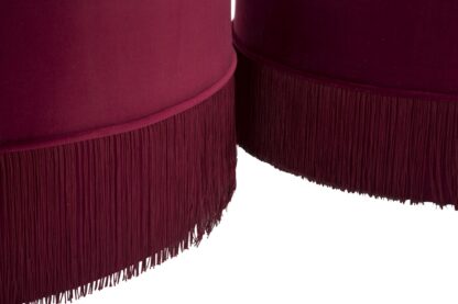 PUFF/CONTENITORE LINES NEW COPPIA BORDEAUX CM Ø 71X41-55X33 - immagine 5