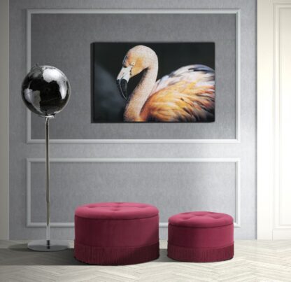 PUFF/CONTENITORE LINES NEW COPPIA BORDEAUX CM Ø 71X41-55X33 - immagine 10