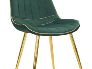 SEDIA PARIS VERDE/GOLD SET 2 PZ CM 51X59X79