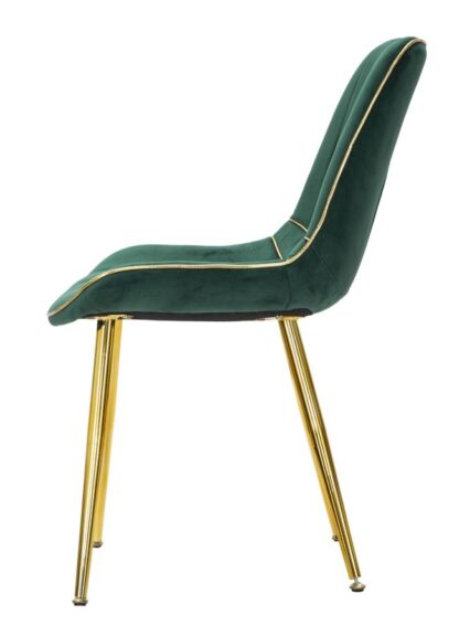 SEDIA PARIS VERDE/GOLD SET 2 PZ CM 51X59X79 - immagine 3