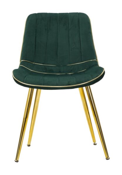 SEDIA PARIS VERDE/GOLD SET 2 PZ CM 51X59X79 - immagine 4