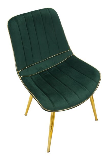 SEDIA PARIS VERDE/GOLD SET 2 PZ CM 51X59X79 - immagine 5
