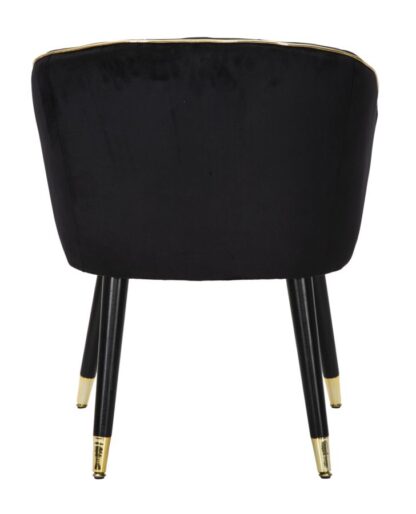 POLTRONA PARIS NERA/GOLD CM 62X58X78 - immagine 3