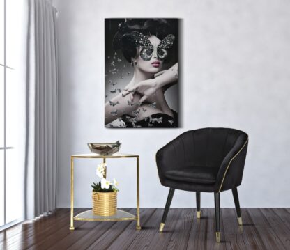 POLTRONA PARIS NERA/GOLD CM 62X58X78 - immagine 8