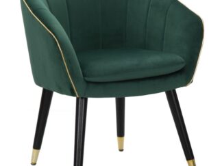 POLTRONA PARIS VERDE/GOLD CM 62X58X78