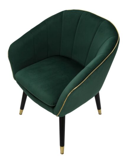 POLTRONA PARIS VERDE/GOLD CM 62X58X78 - immagine 5