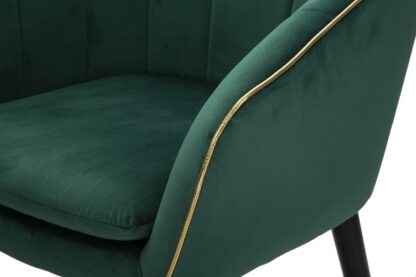 POLTRONA PARIS VERDE/GOLD CM 62X58X78 - immagine 6