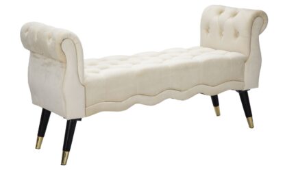 PANCHETTA PARIS CREMA/GOLD CM 120X40X60