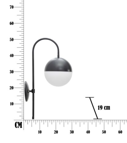 LAMPADA DA MURO DARKY STREET CM 19x31x51 - immagine 7